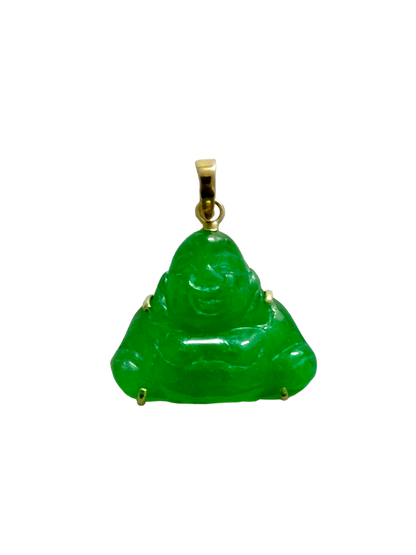 Guangdong Jade Buddha Pendant (with 18K Yellow Gold)