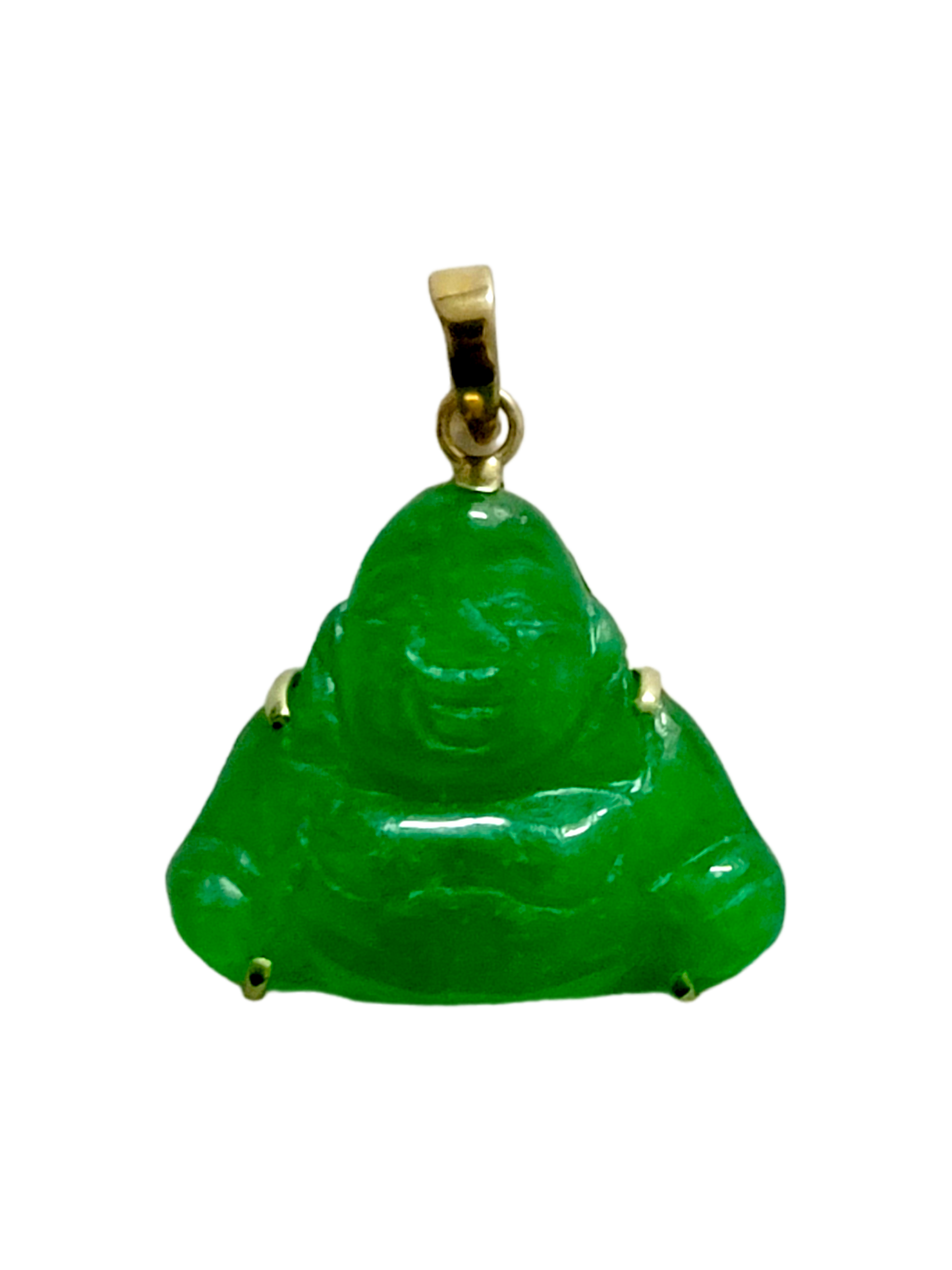 Guangdong Jade Buddha Pendant (with 18K Yellow Gold)