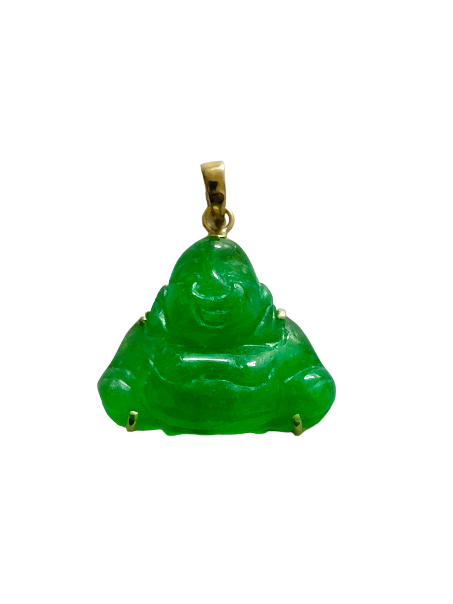 Guangdong Jade Buddha Pendant (with 18K Yellow Gold)