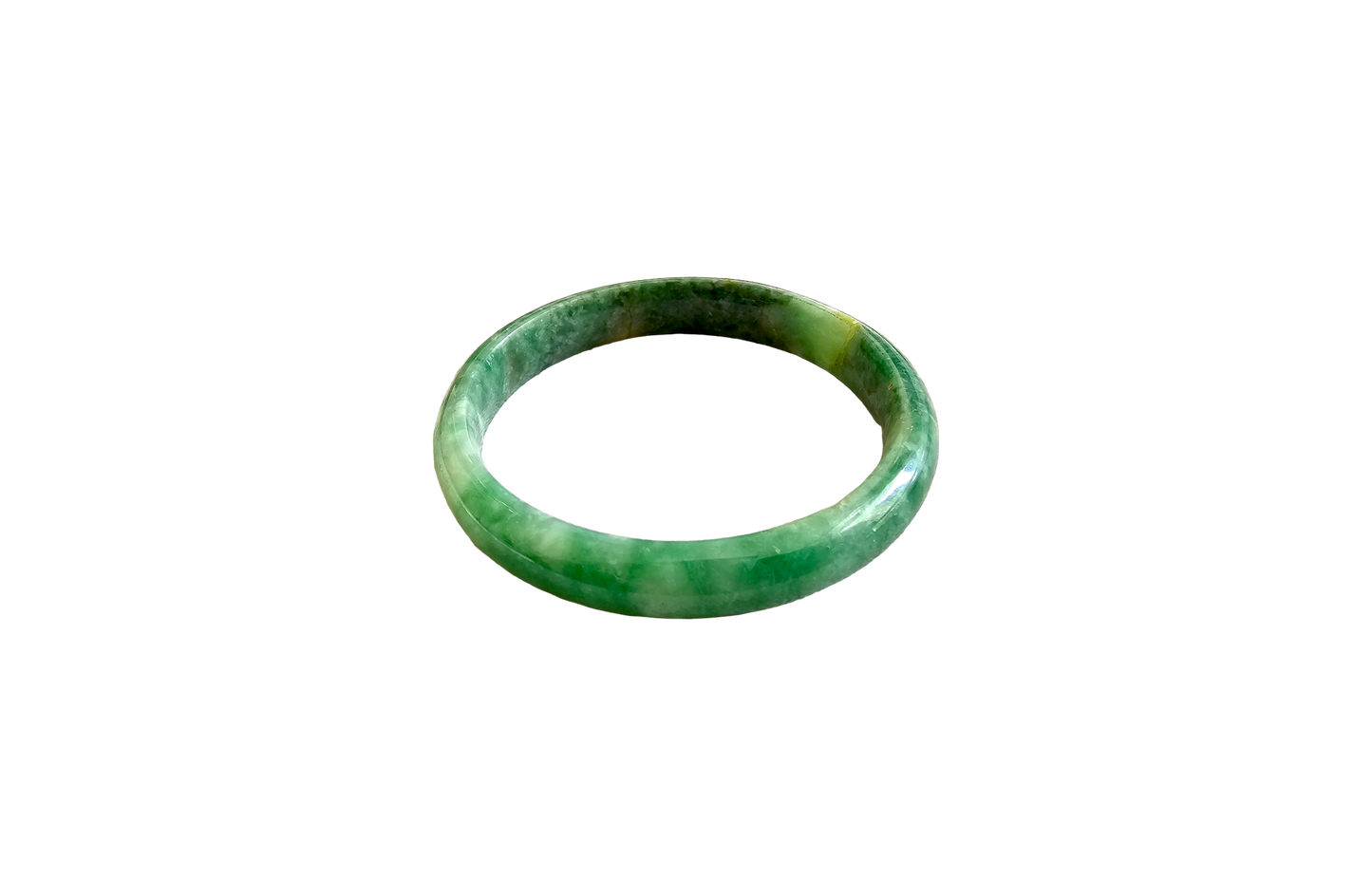 Earths Burmese A-Jade Bangle Bracelet 08804