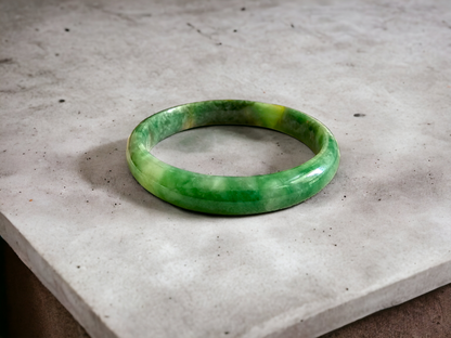 Earths Burmese A-Jade Bangle Bracelet 08804