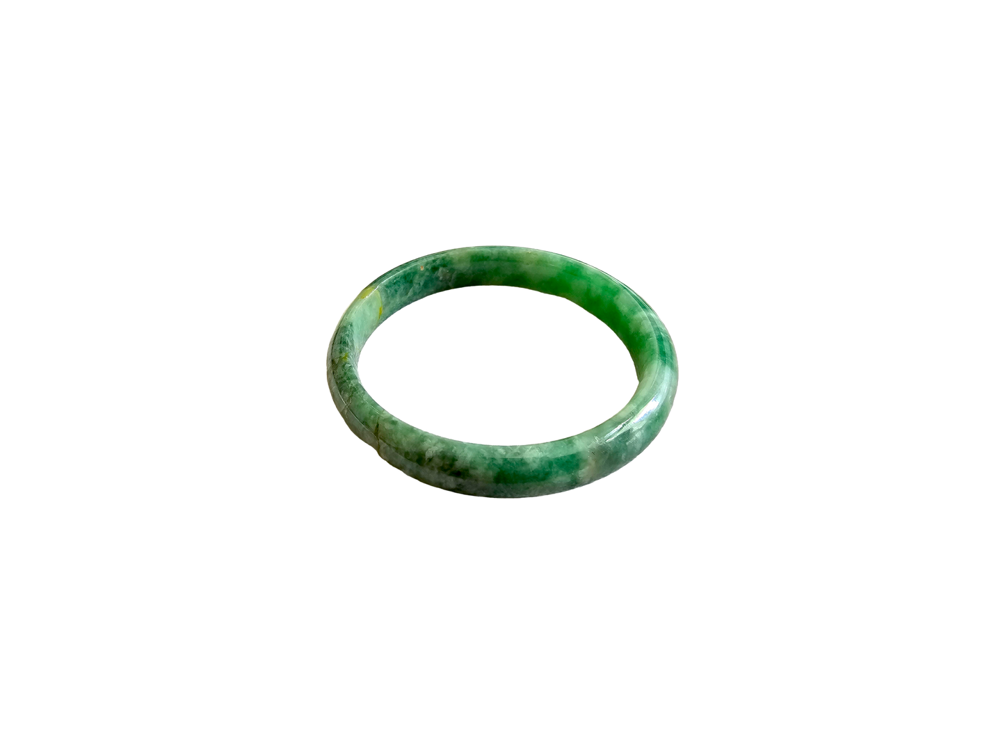 Earths Burmese A-Jade Bangle Bracelet 08804