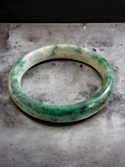 Earths Burmese A-Jade Bangle Bracelet 08805