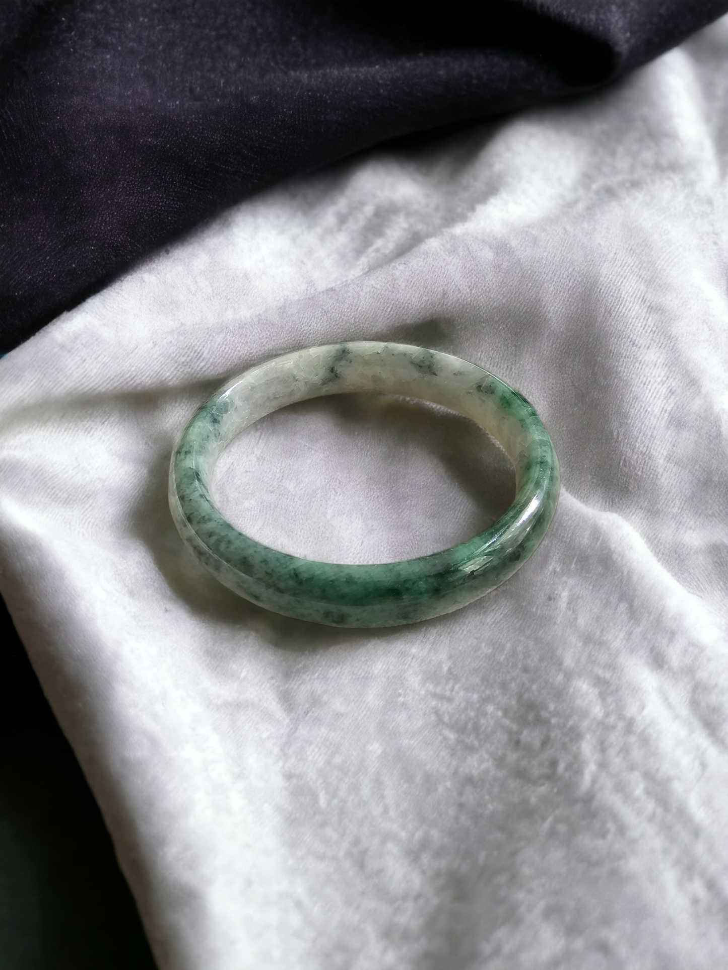 Earths Burmese A-Jade Bangle Bracelet 08805