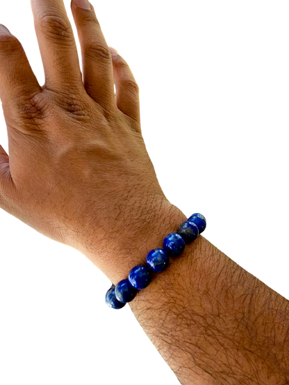 Imperial Lapis Lazuli Beaded Bracelet