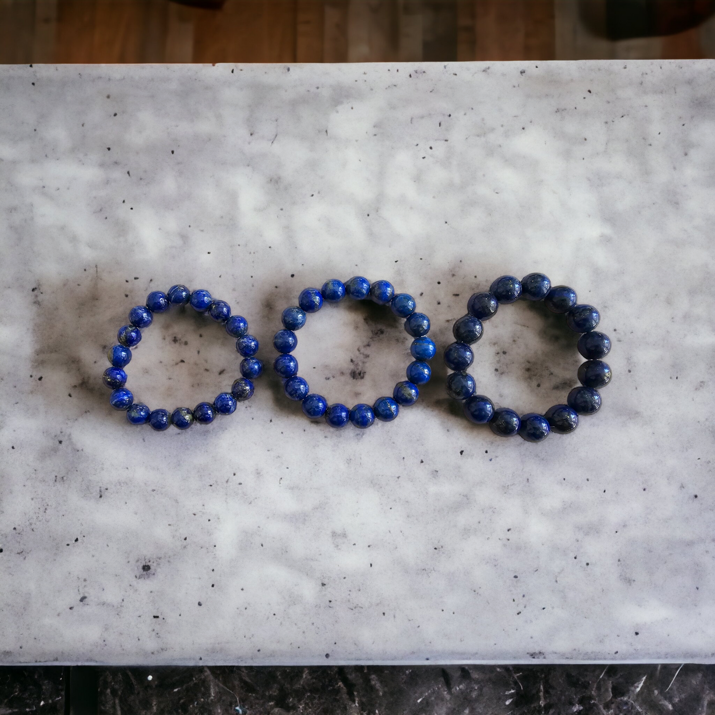 Imperial Lapis Lazuli Beaded Bracelet