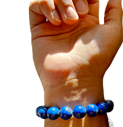 Imperial Lapis Lazuli Beaded Bracelet