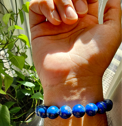 Imperial Lapis Lazuli Beaded Bracelet