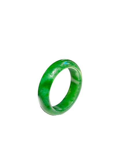 Master's Burmese A-Jadeite Infinity Band Ring 09002