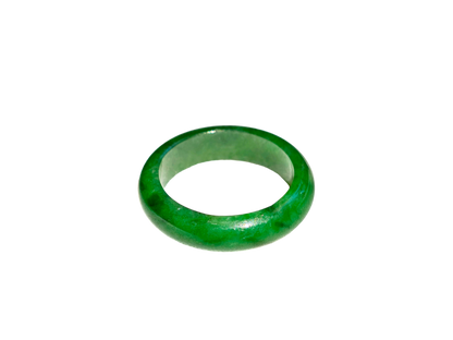 Master's Burmese A-Jadeite Infinity Band Ring 09002- Certified