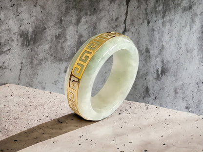 Li Spring Jade Ring (with 14K Gold)