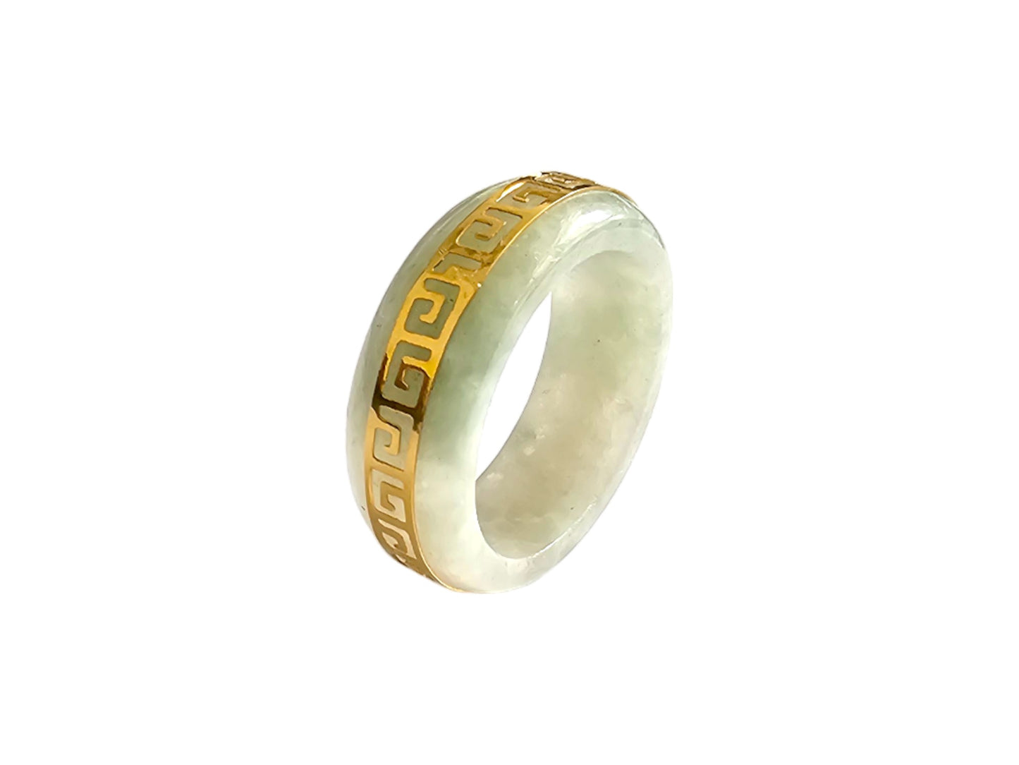 Li Spring Jade Ring (with 14K Gold)