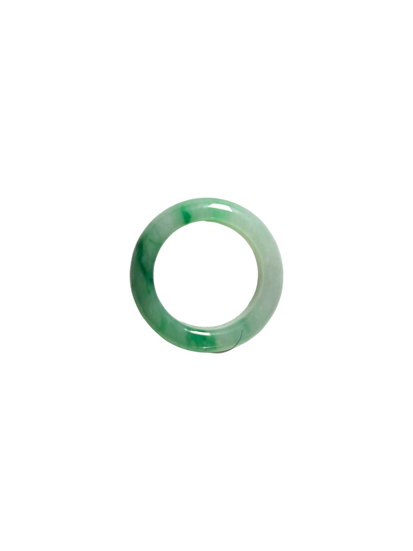 Master's Burmese A-Jadeite Infinity Band Ring 09004- Certified