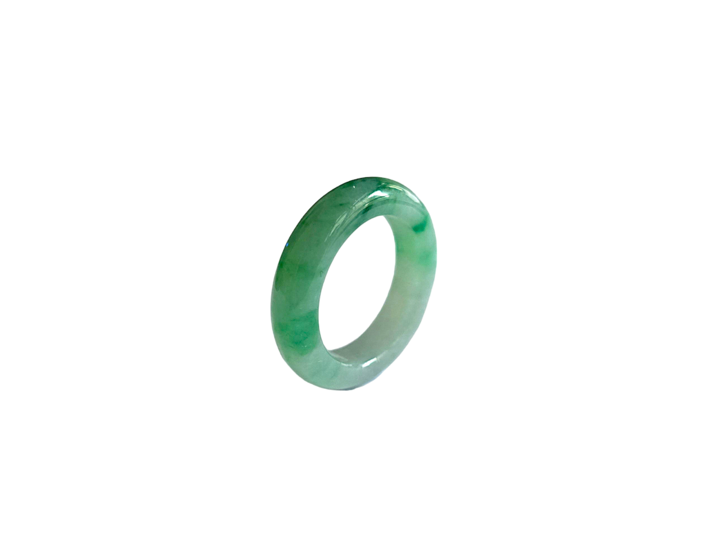 Master's Burmese A-Jadeite Infinity Band Ring 09004- Certified