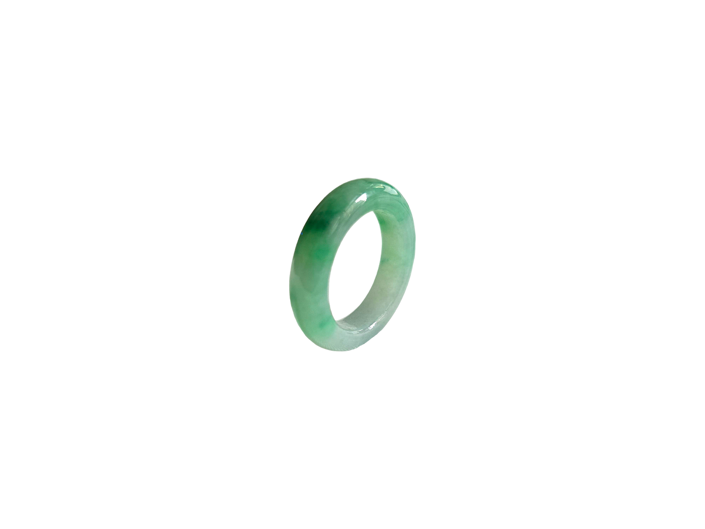 Master's Burmese A-Jadeite Infinity Band Ring 09004- Certified