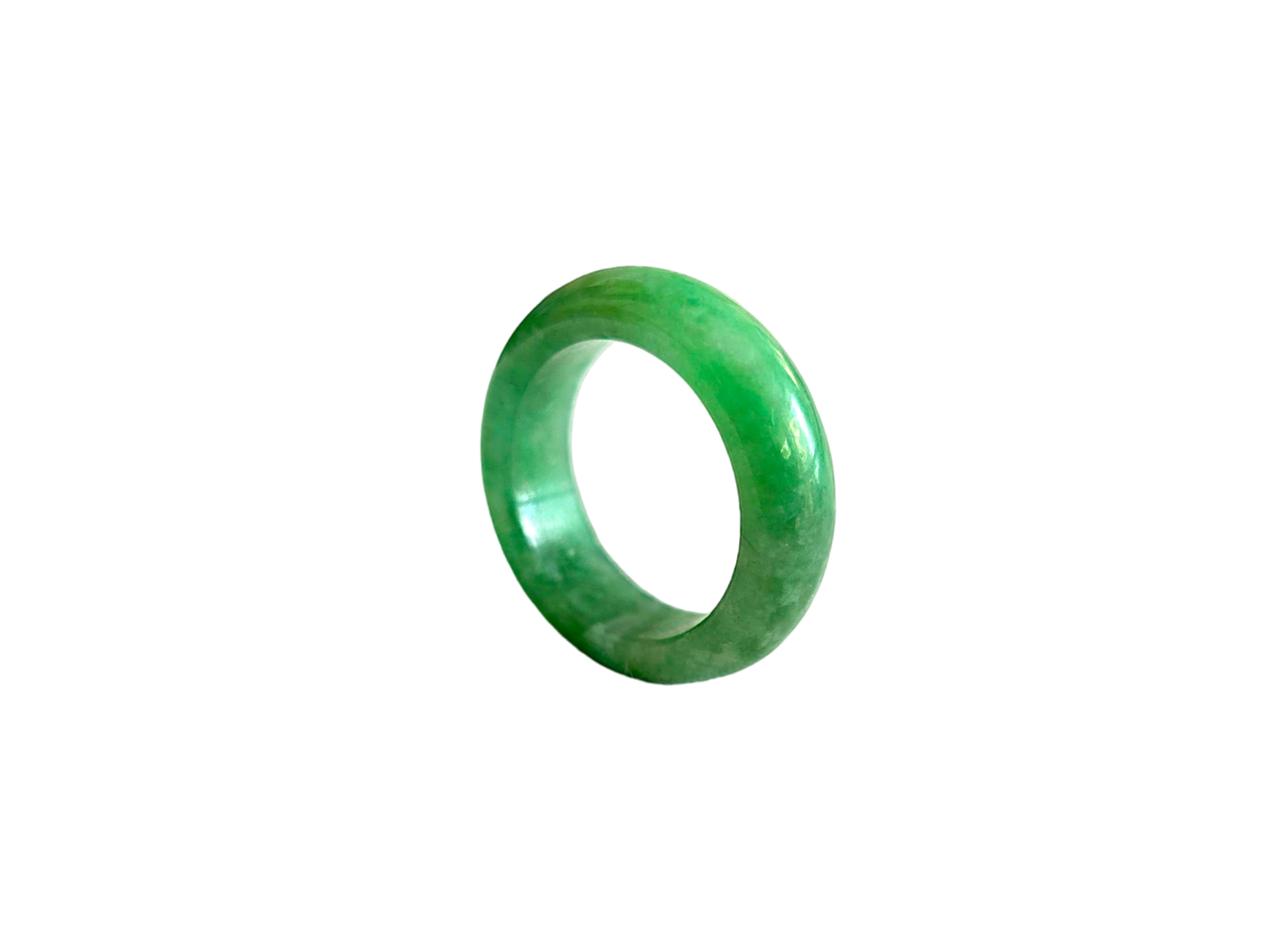 Master's Burmese A-Jadeite Infinity Band Ring 09005- Certified