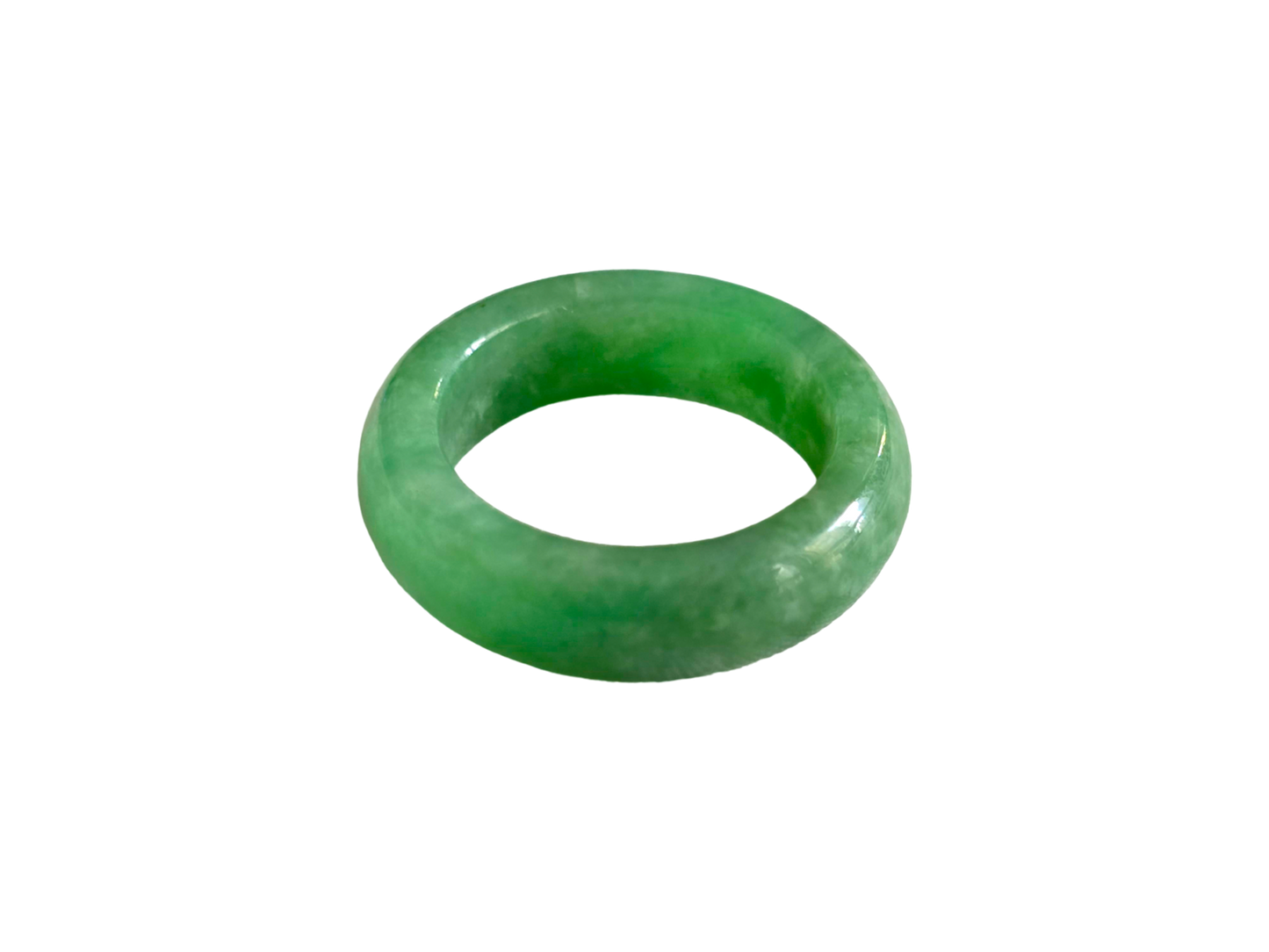 Master's Burmese A-Jadeite Infinity Band Ring 09005- Certified