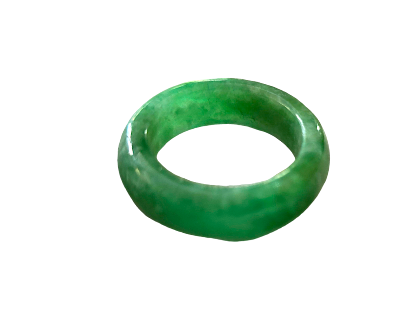 Master's Burmese A-Jadeite Infinity Band Ring 09005- Certified