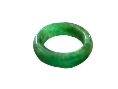 Master's Burmese A-Jadeite Infinity Band Ring 09005- Certified