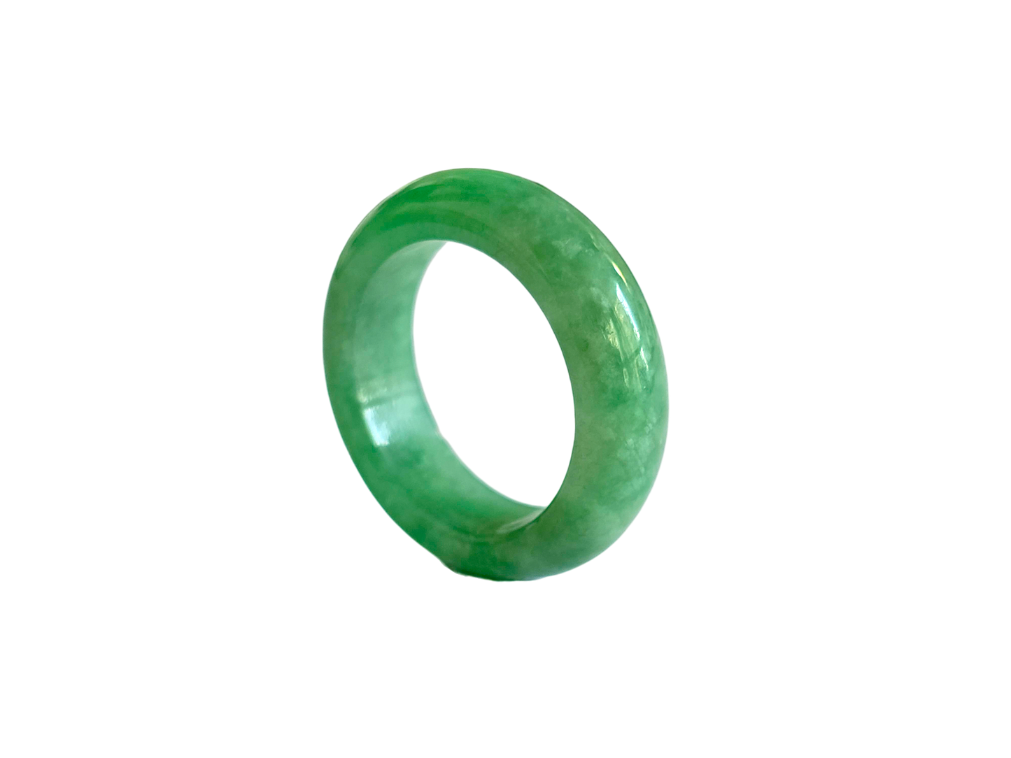 Master's Burmese A-Jadeite Infinity Band Ring 09005- Certified