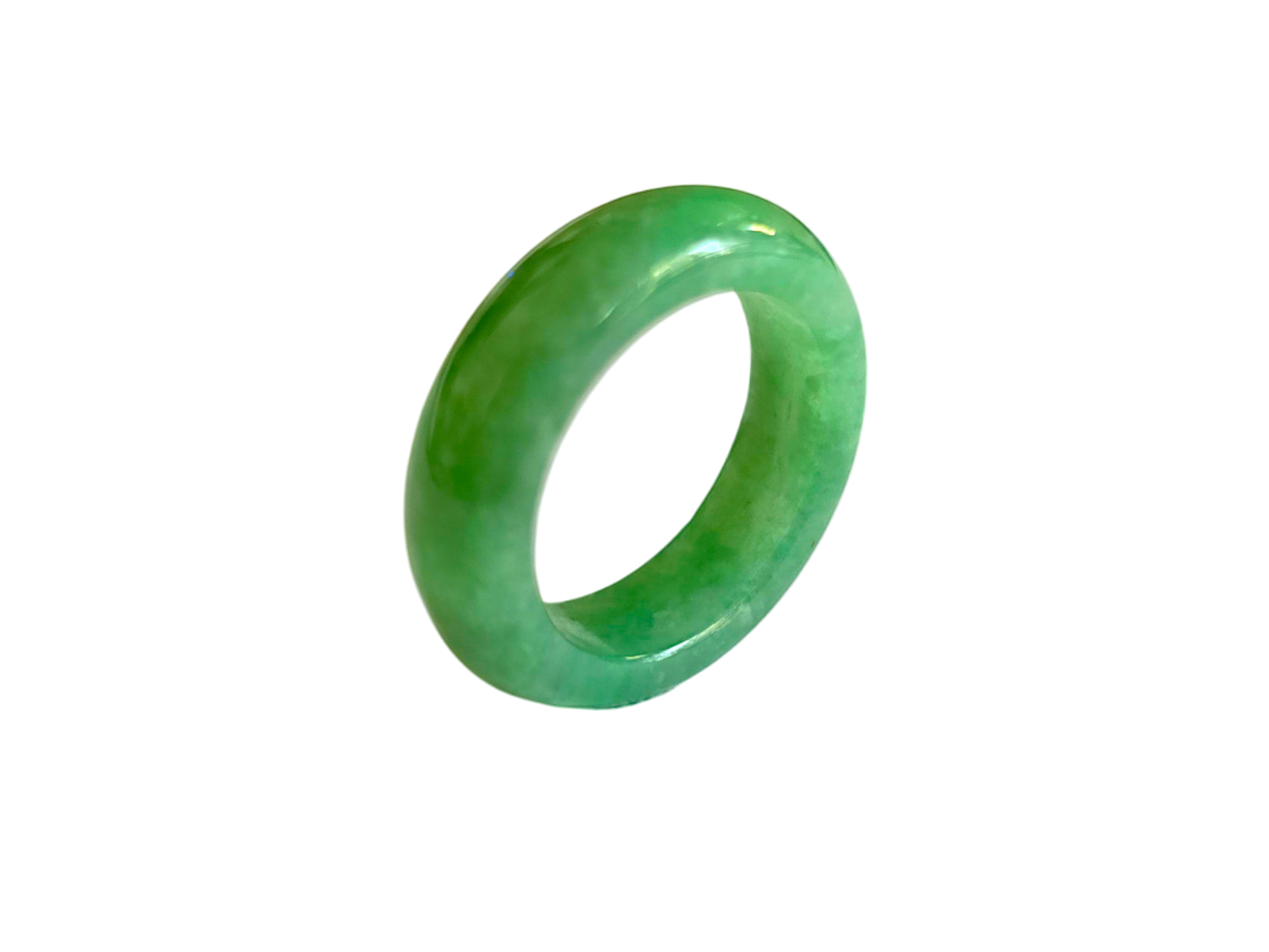 Master's Burmese A-Jadeite Infinity Band Ring 09005- Certified