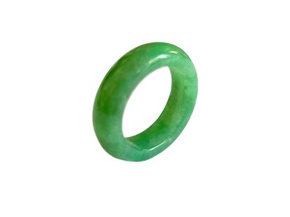 Master's Burmese A-Jadeite Infinity Band Ring 09005- Certified