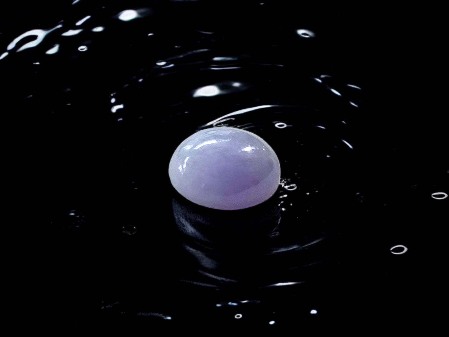 Certified 5.99 cts. Lavender Purple Burmese A-Jadeite Oval Cabochon Loose Stone LS4