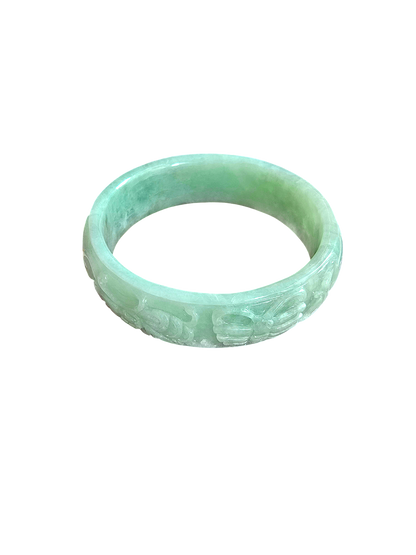 Gardens of The Ancient Orient Burmese A-Jade Bangle Bracelet 08811