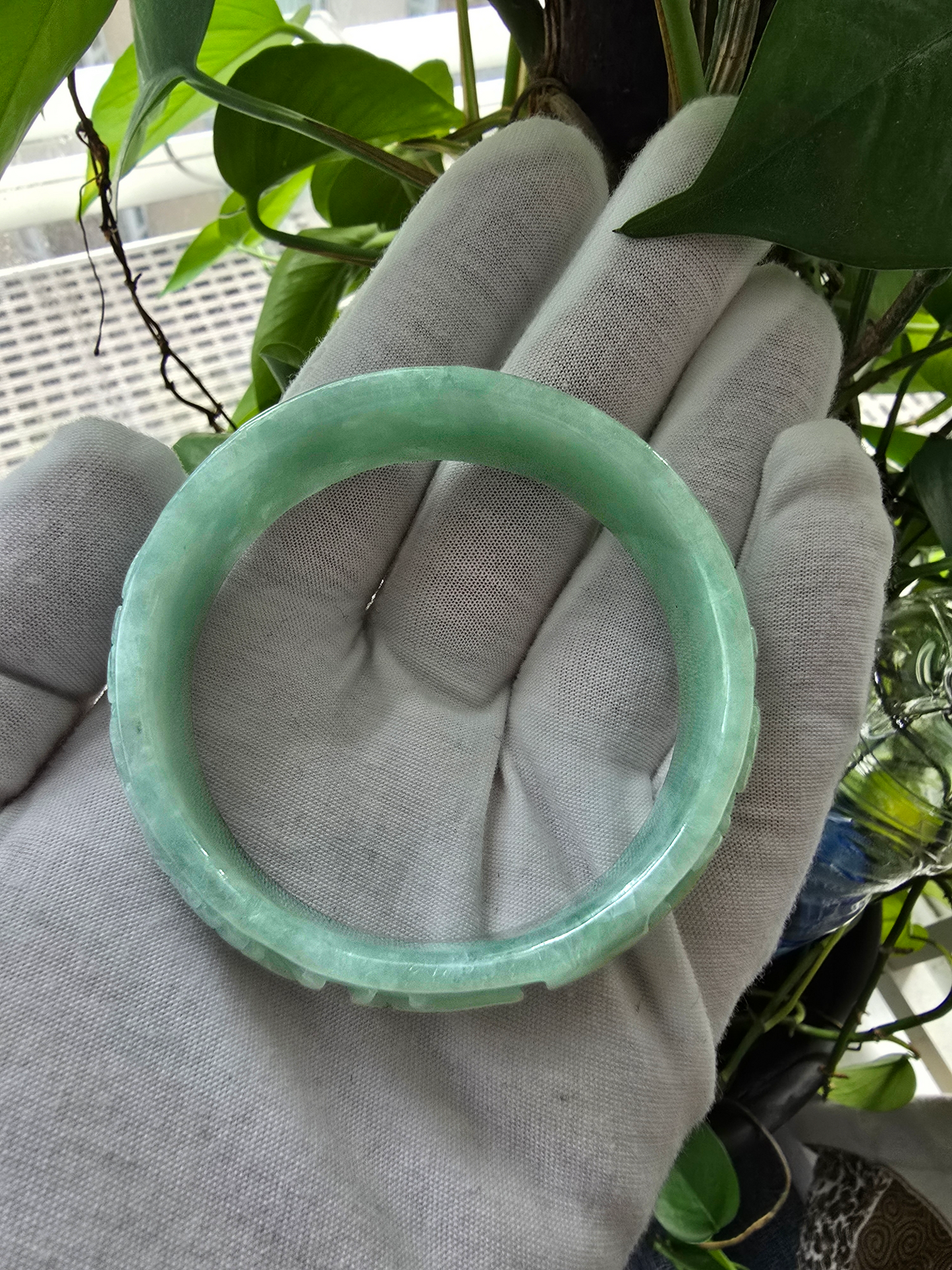 Gardens of The Ancient Orient Burmese A-Jade Bangle Bracelet 08811