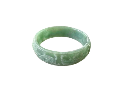 Gardens of The Ancient Orient Burmese A-Jade Bangle Bracelet 08811