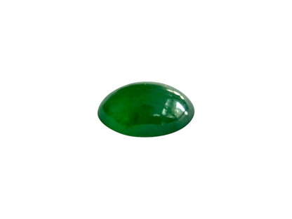 Certified MADE IN JAPAN 1.948 cts. Intense-Vivid Imperial Green Burmese A-Jadeite Oval Cabochon Loose Stone LS8