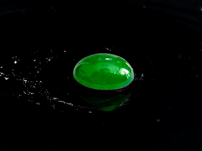 Certified MADE IN JAPAN 2.108 cts. Intense-Vivid Imperial Green Burmese A-Jadeite Oval Cabochon Loose Stone LS10