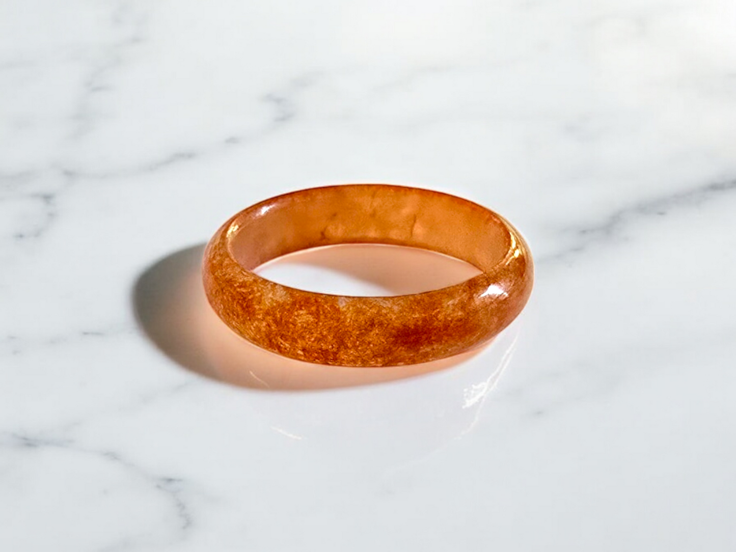 Masters Burmese Red A-Jadeite Infinity Band Ring 09011