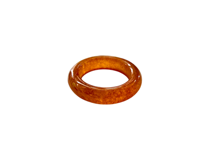 Masters Burmese Red A-Jadeite Infinity Band Ring 09013