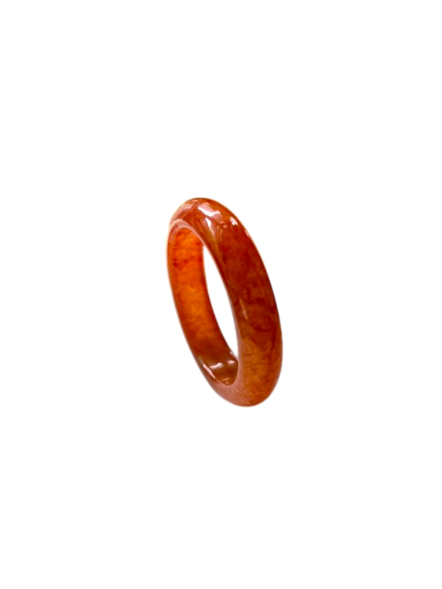 Masters Burmese Red A-Jadeite Infinity Band Ring 09014