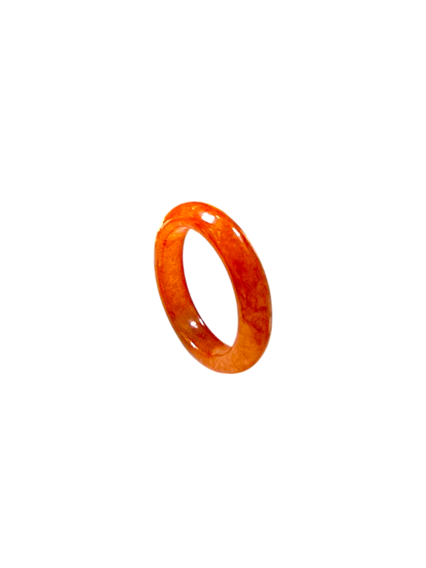 Masters Burmese Red A-Jadeite Infinity Band Ring 09014