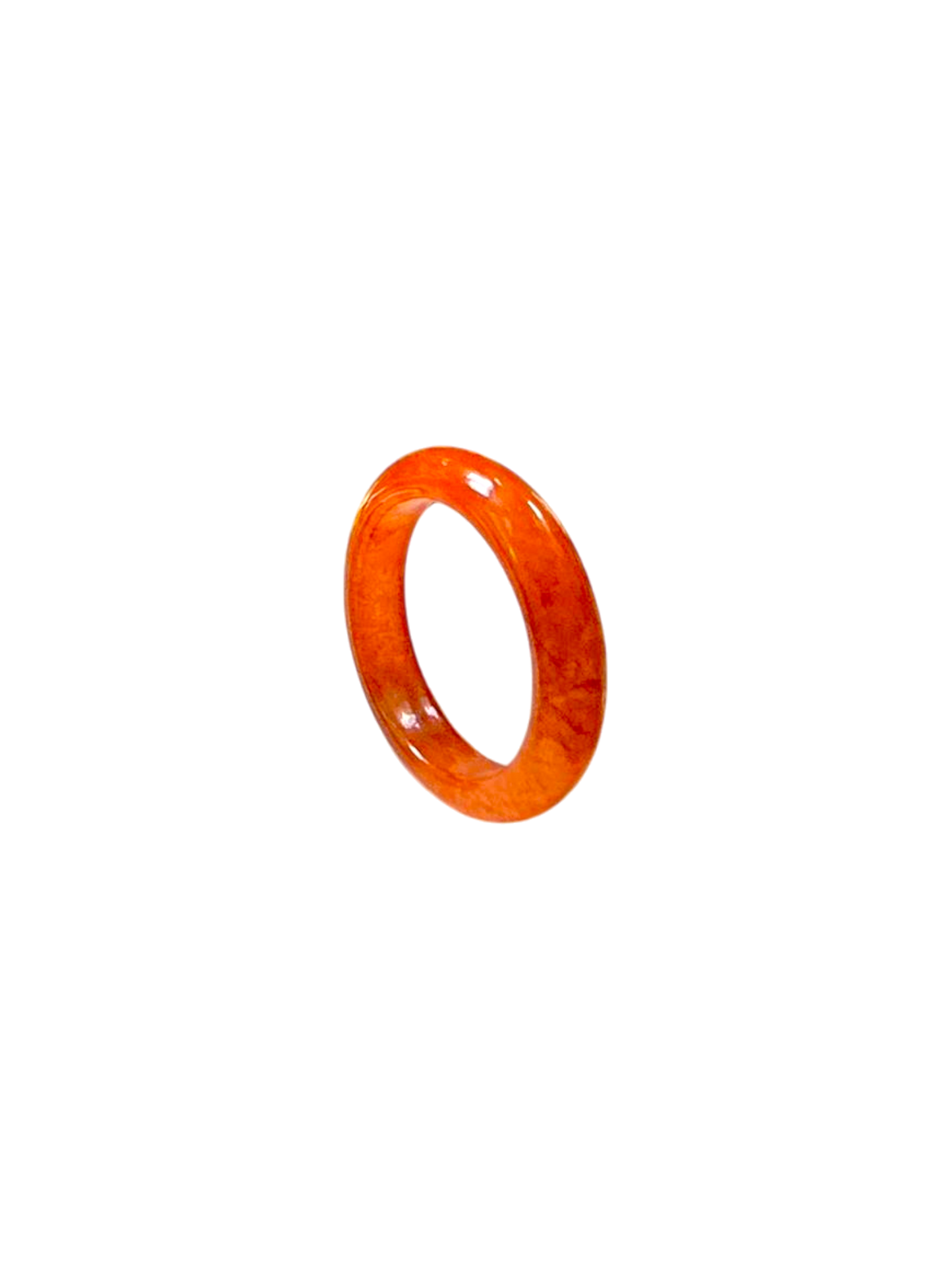 Masters Burmese Red A-Jadeite Infinity Band Ring 09014