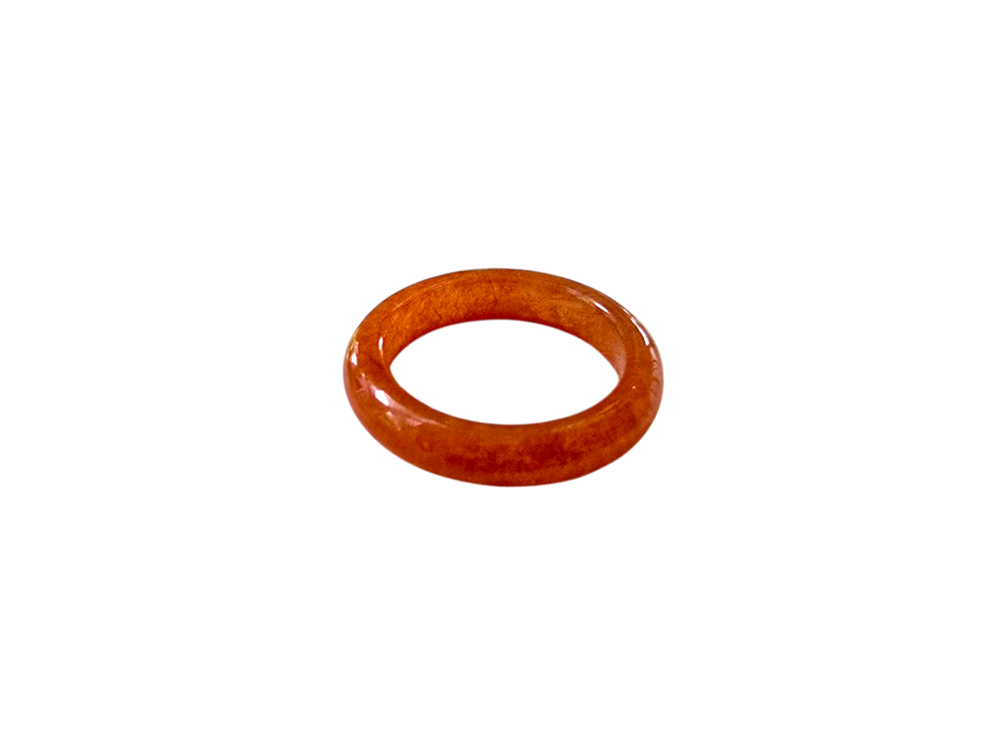 Masters Burmese Red A-Jadeite Infinity Band Ring 09014