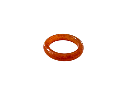 Masters Burmese Red A-Jadeite Infinity Band Ring 09014