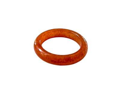 Masters Burmese Red A-Jadeite Infinity Band Ring 09014