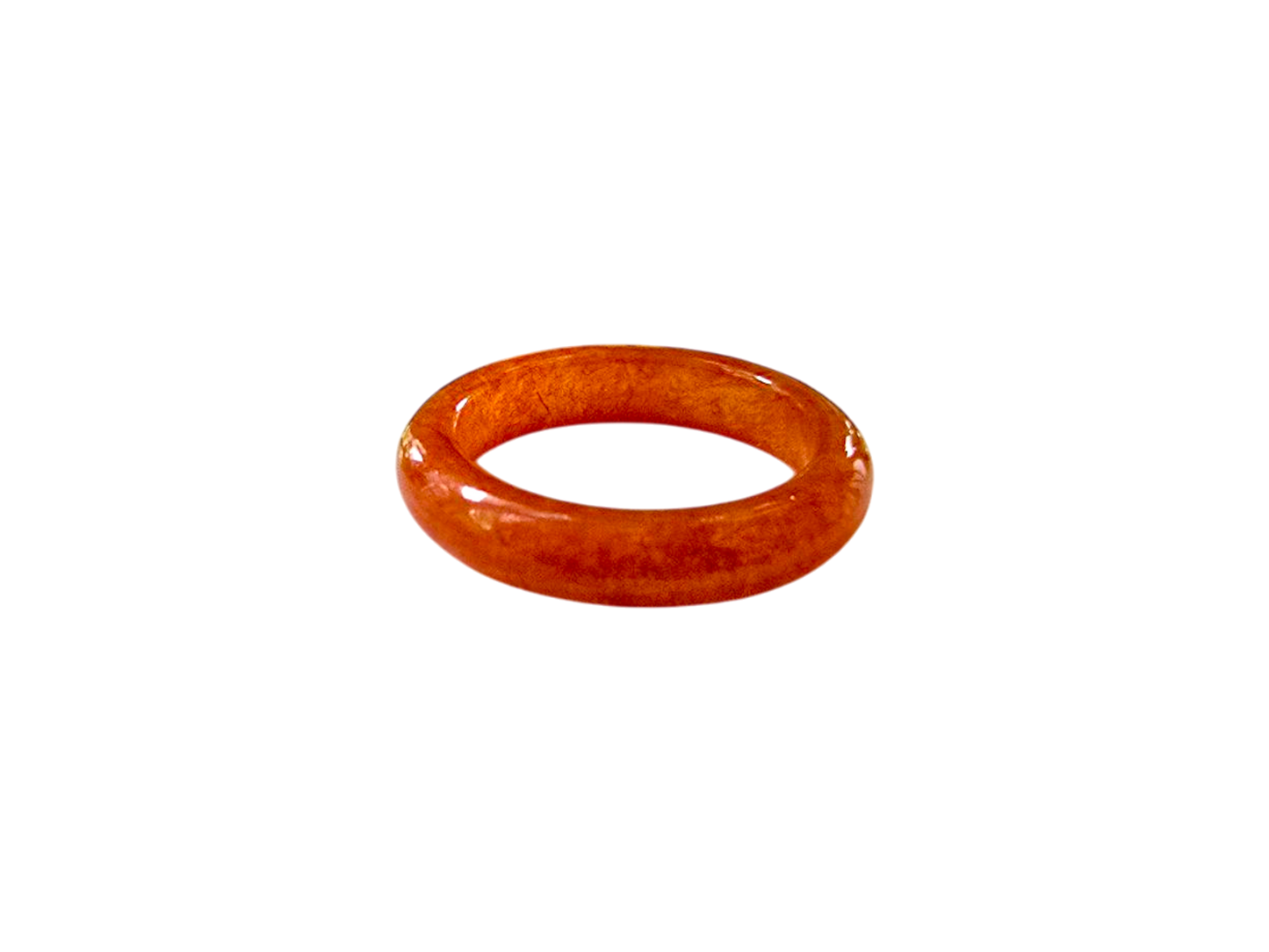 Masters Burmese Red A-Jadeite Infinity Band Ring 09014