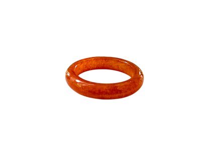 Masters Burmese Red A-Jadeite Infinity Band Ring 09014