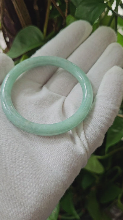 Earth's Burmese A-Jade Bangle Bracelet 08809